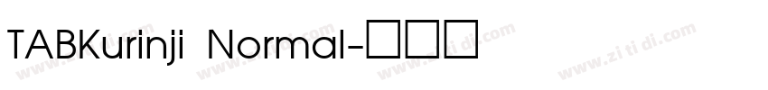 TABKurinji Normal字体转换